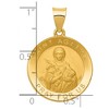 Black Bow Jewelry 14k Yellow Gold Hollow St. Agatha Medal Pendant, 19mm (3/4 Inch) - 4 of 4