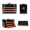 Toolboxes, Utility Tool Box with Tool Set, 3 Drawers Metal Toolbox Portable Tool Chest Organizer with Ball-Bearing Drawer Slides Safe Lockable - 2 of 4