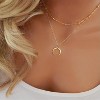 6 Pcs Layered Necklace Set - Gold & Silver Moon Star Coin Choker for Women - 4 of 4