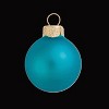 Northlight Petite Matte Finish Glass Christmas Ball Ornaments - 1.25" (30mm) - Teal - 40ct - 2 of 4