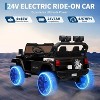 Ride On Toys, Adjustable Car Body, 2 Seater 24V Toddler Car, Ride On Car with Remote Control, Ride On Truck w/ 4-Wheeler Suspension - 3 of 4