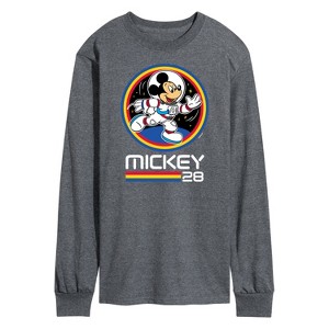 Men's - Disney - Mickey 28 Space Badge Long Sleeve Graphic T-Shirt - 1 of 4