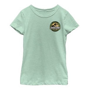 Girl's Jurassic Park Park Staff Patch T-Shirt - 1 of 3