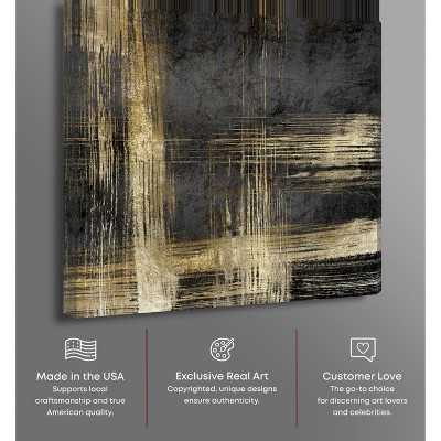 Night and Romance Manly Inspirational Abstract Canvas Art, 40x40
