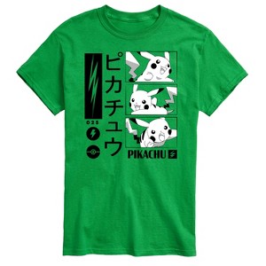 Men's - Pokémon - Pikachu Manga Panels Short Sleeve Graphic T-Shirt - 1 of 4
