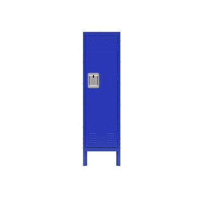 Blue Steel Single Tier Locker Storage Cabinet for Office