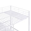 NicBex Full over Twin Bunk Bed with Desk Metal Frame Bed Frame with Storage Racks, Ladder and Guardrails, No Box Spring Required - 4 of 4