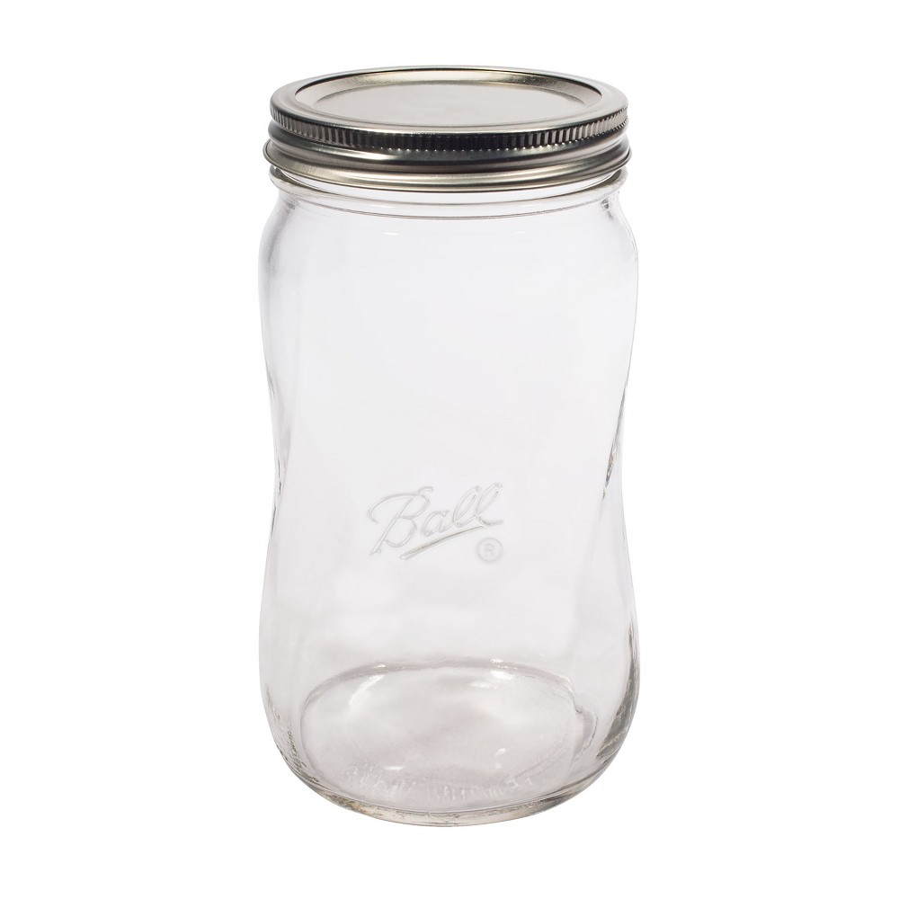 Ball 4ct 28oz Collection Elite Spiral Canning Jar with Lid and Band - Wide Mouth