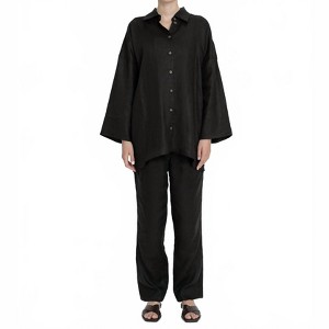 Women's Drawstring Pants - DƒÅl the Label M - 1 of 4