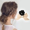 Unique Bargains Elegant Flower Pearl Ribbon Hair Elastic Band 1 Pc - 2 of 4