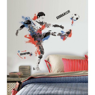 Men's Soccer Champion Peel and Stick Giant Wall Decal - RoomMates