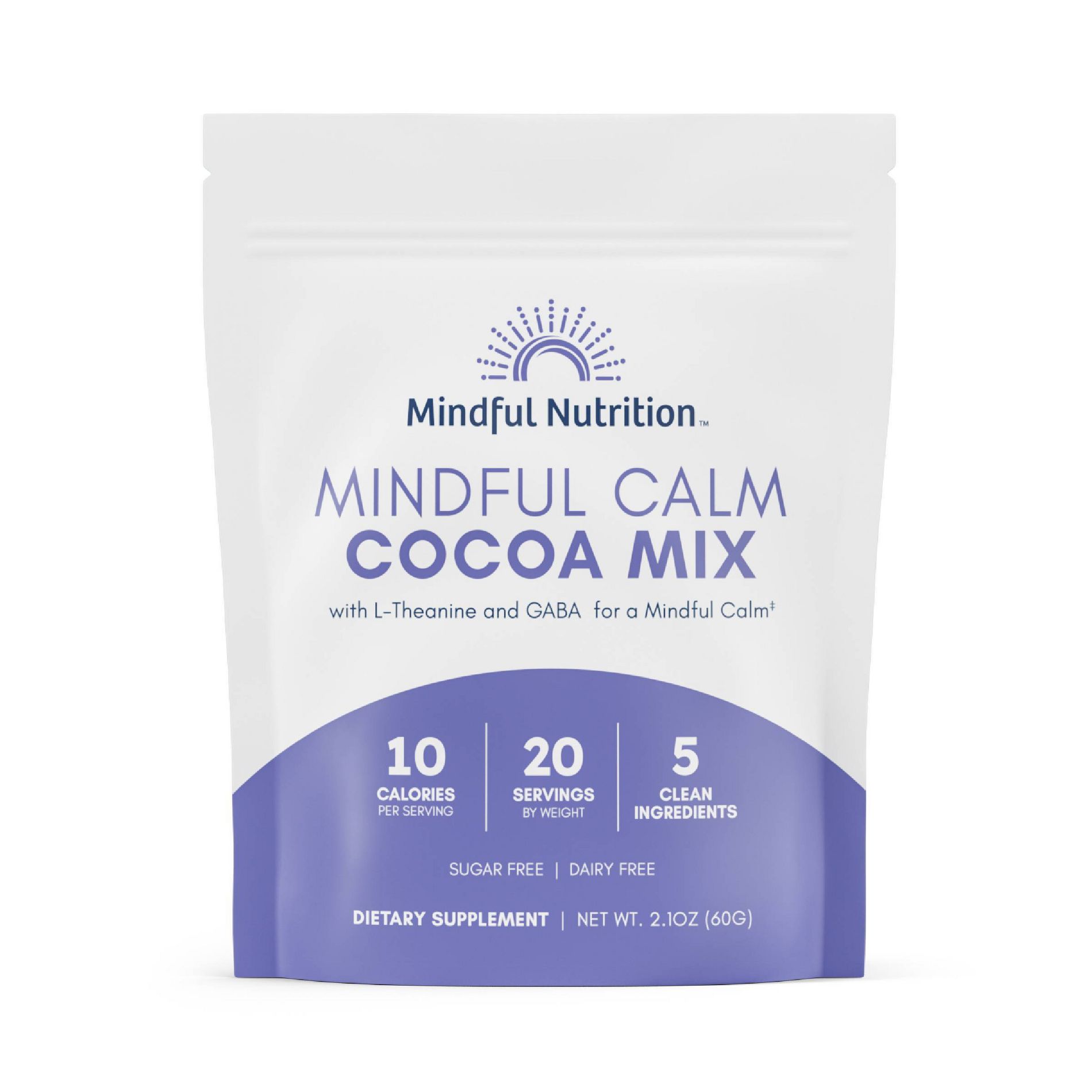 Mindful Nutrition Mindful Calm Cocoa Mix - 2.1oz: Sugar-Free, Non-Dairy
