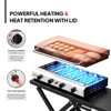 ROVSUN 4 Burner Folable Portable Propane Griddle, 40000 BTU Rolling Flat Top Gas Grill with Ignition & Regulator for Outdoor Camping BBQ Tailgating - 2 of 4