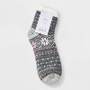 Women's Double Lined Cozy Ankle Socks - Auden™ 4-10 - 2 of 3