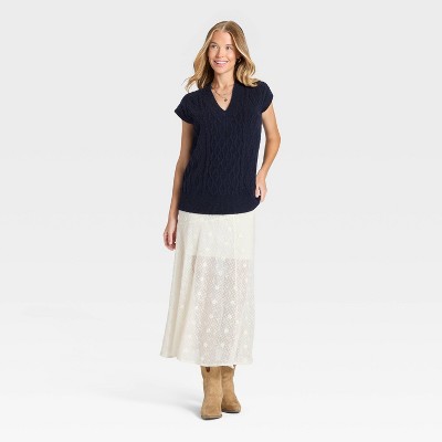 Women's Cable Sweater Vest - Universal Thread
