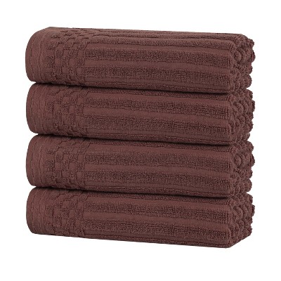 Modern Ribbed Cotton  Assorted Towel Set by Blue Nile Mills