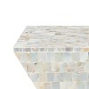 Aquamarine Square Mosaic Stool - Multi/Blue - Safavieh - 2 of 4
