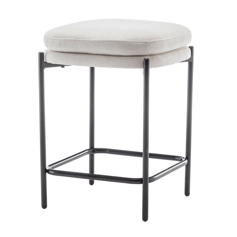 Modern Square Counter Height Barstool - WOVENBYRD, 3 of 10