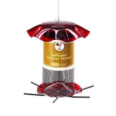 Birds Choice 3qt Safflower Forever Bird Feeder - Red