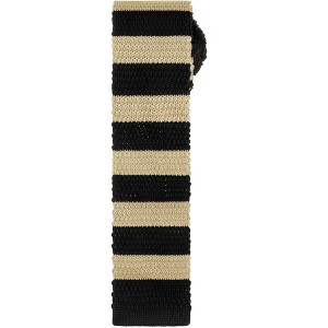 INSPIRE CHIC Men's Knitted Striped Skinny Neckties - 1 of 4