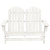 vidaXL Garden Chair White Solid Fir Wood 2-Seater Durable - 2 of 4