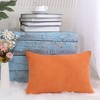PiccoCasa Luxury Corduroy Corn Striped Cushion Soft Throw Pillow Case - 3 of 4