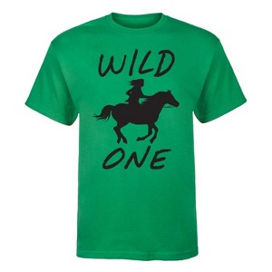 Men's - Country Casuals - Wild One, Horserider Short Sleeve Graphic T-Shirt - 1 of 4