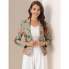 INSPIRE CHIC Women's Notched Lapel Open Front Business Casual Blazer - 2 of 4