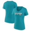 NFL Miami Dolphins Women's Short Sleeve V-Neck T-Shirt - 3 of 3