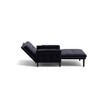 Zevemomo Futon Sofa Bed,Sleeper Pull Out Couch,Convertible with Adjustable Backrest,Velvet Fabric Upholstered 2-Seat for Living Room,Bedroom-Grey - 4 of 4