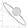 Black Bow Jewelry Sterling Silver Alpha Epsilon Phi Greek Life Bangle Bracelet 7 Inch - 2 of 3
