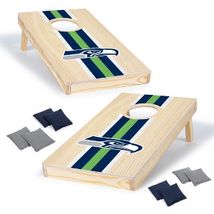 NFL Seattle Seahawks 1'x2' Wood Cornhole Set - 1 of 4