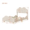 Twin Upholstered Platform Bed with Cloud-Shaped Bed Board - 4 of 4