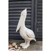 Resin Pelican - Rust White Finish - Storied Home: Nautical Coastal Decor, Indoor Bird Sculpture, Tabletop Display - image 2 of 4