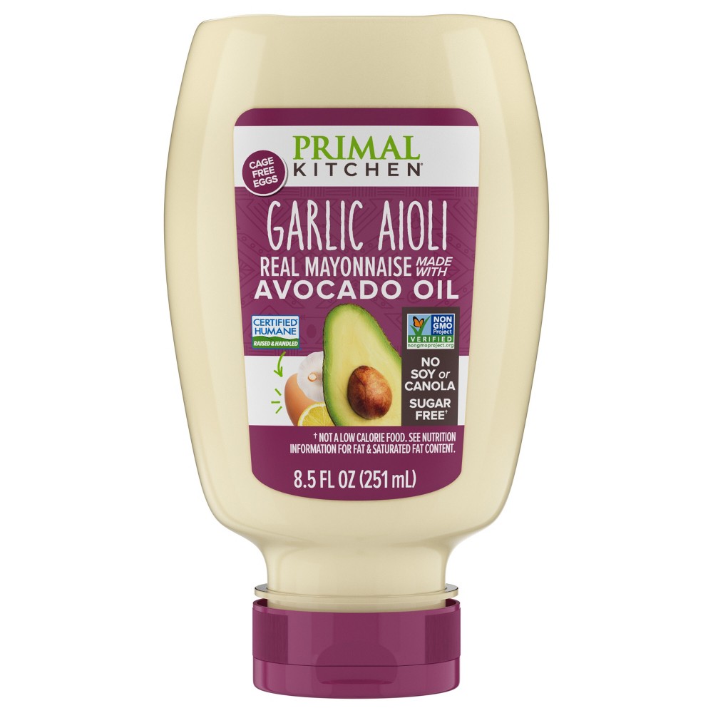 Primal Kitchen Garlic Aioli Mayo Squeeze Bottle  8.5oz