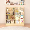 KTMBDW Kids Bookshelf and Toy Storage Organizer, 4 Tier Wooden Kids Book Shelf with Bookcase Display Stand for Kids Room, Playroom, Nursery - 2 of 4