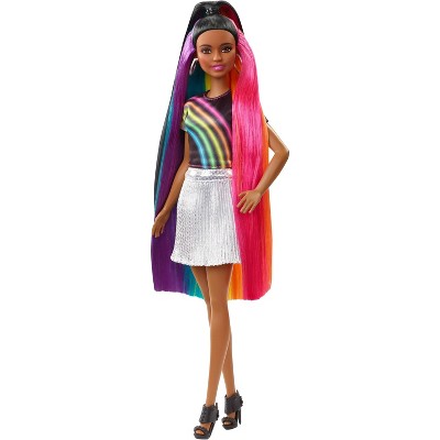 barbie rainbow sparkle hair doll nikki
