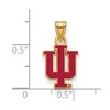 Black Bow Jewelry 14k Yellow Gold Plated Sterling Silver Indiana Hoosiers NCAA Small Pendant - 2 of 3