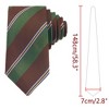 INSPIRE CHIC Men's Stripe Self-Tied Skinny Silk Slim Necktie for Graduation Wedding Party Uniforms 1Pc - 2 of 4