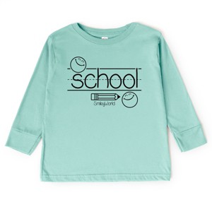 The Juniper Shop SmileyWorld School Handwriting Lines Toddler Long Sleeve Tee - 1 of 4