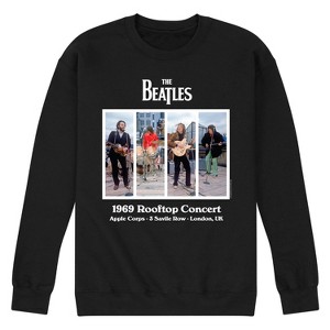 Men's - The Beatles - Rooftop Concert 1969-Men's Crew Fleece Sweatshirt Graphic Fleece Sweatshirt - 1 of 4
