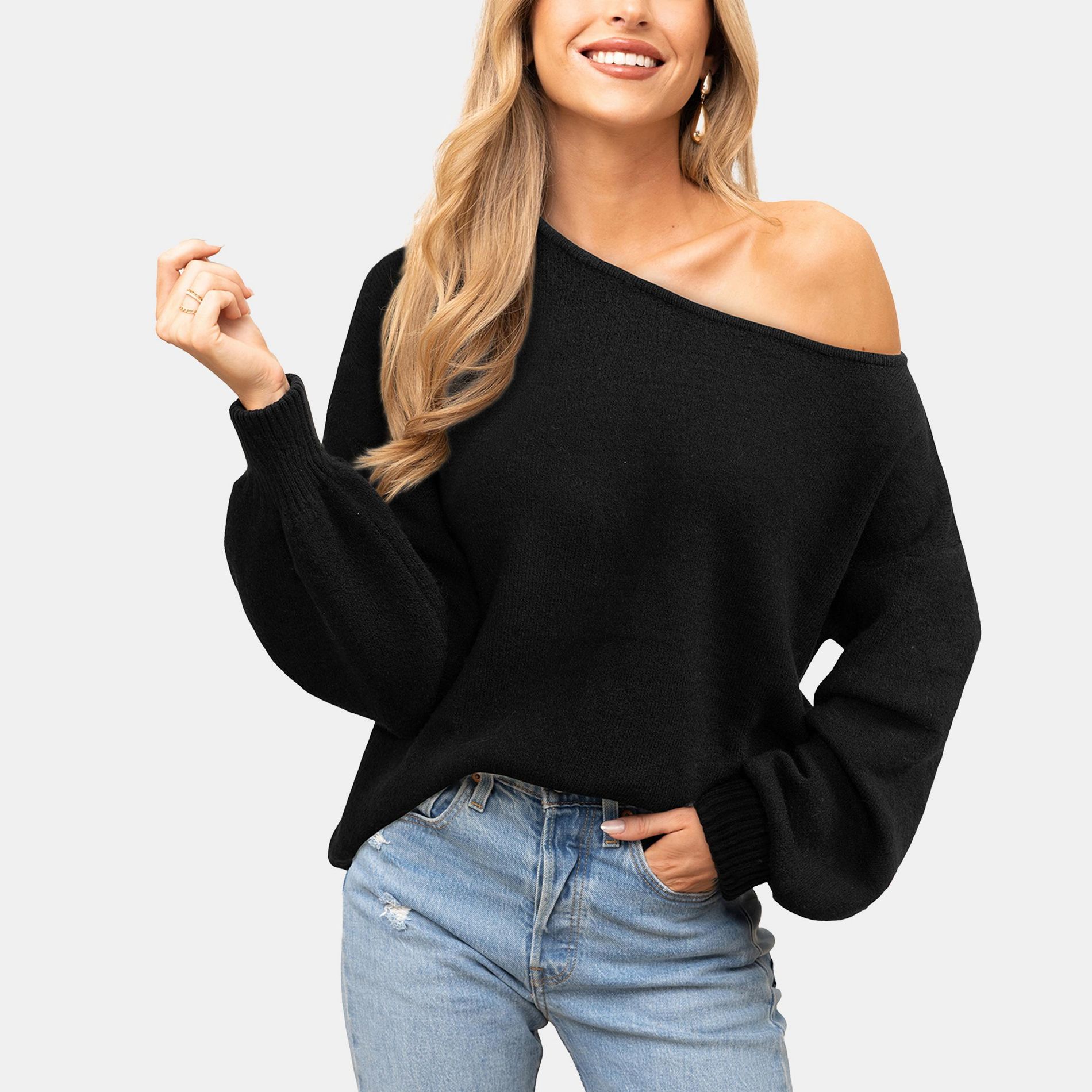 Cupshe Women's Festive Christmas Tree Fuzzy Knit Sweater