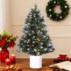 1 PVC Christmas Tree 3FT 115 Pieces 40 Lights Battery Box Holiday Decoration Supplies - 2 of 4