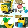 SYNCFUN 16" Large Garbage Truck Toys for Boys, Realistic Trash Truck Toy Garbage Sorting Cards for Preschoolers, Toy Truck Gift for Boy - image 4 of 4