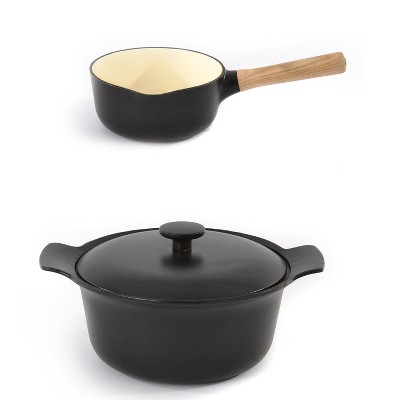 Berghoff Graphite 3pc Enamel Cast Iron Cookware Set : Target