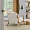 ORRD Mid-Century Modern Accent Chair with Removable Lumbar Pillow, Extra Thick Cushion & 105° Recline for Ultimate Comfort, Chenille Fabric - 4 of 4