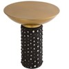 TOV Furniture Blaze Glass and Brass Side Table - 4 of 4