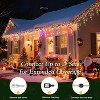Itopfox 32FT 396 LED Multicolor Icicle Lights 8 Modes Timer Waterproof Outdoor Christmas Holiday Decor for Patio Roof 1 Pack - 2 of 4