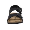 CUSHIONAIRE Liana JR Toddler Sandals with Adjustable Heel Strap – Cork Footbed Summer Sandals for Kids, Boys and Girls - 3 of 4