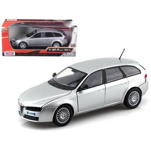 Alfa Romeo 159 SW Silver 1/24 Diecast Car Model by Motormax - 1 of 3